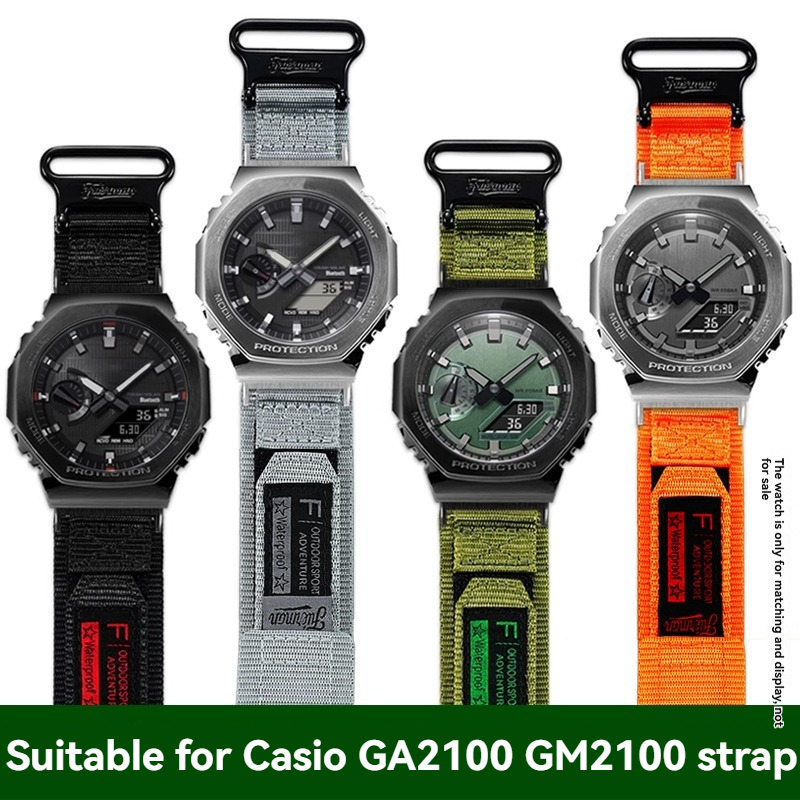 Casio Watch G-Shock Ga-2100 - Nylon Canvas Watch Band Strap for