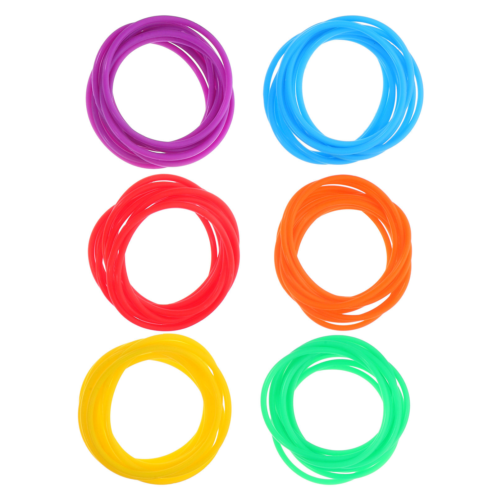 Silicone Band Women - 60Pcs Silicone Jelly Bracelets Colorful Soft