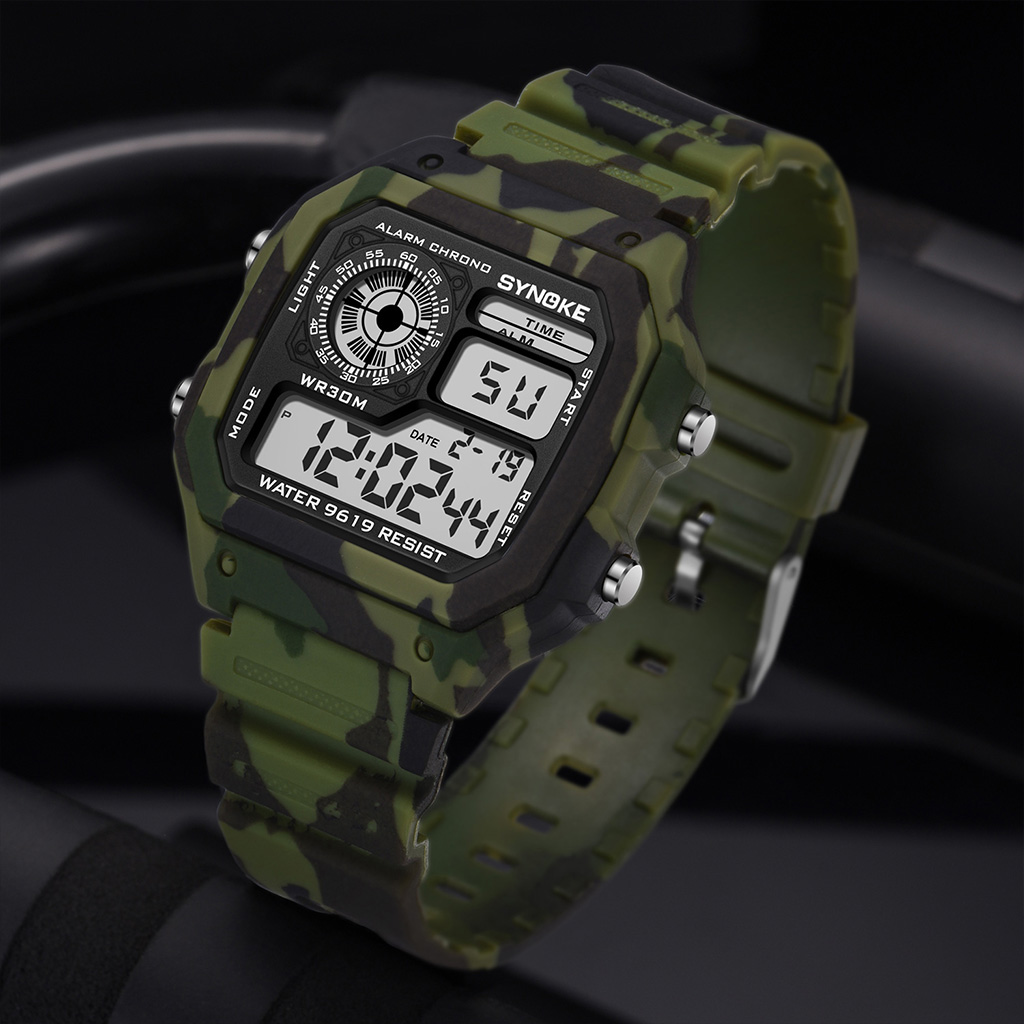 Synoke Outdoor Military Digita - огляд і ціна Canvas Strap Watch
