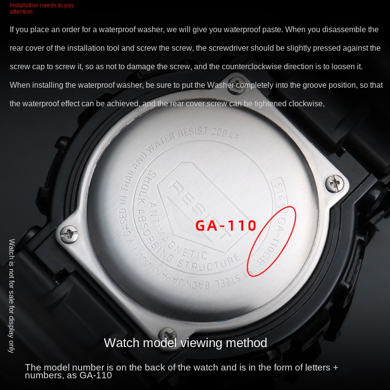 DW5600 gw m5610 Dust Ring Gask - огляд і ціна Casio Watch G-Shock Ga-2100
