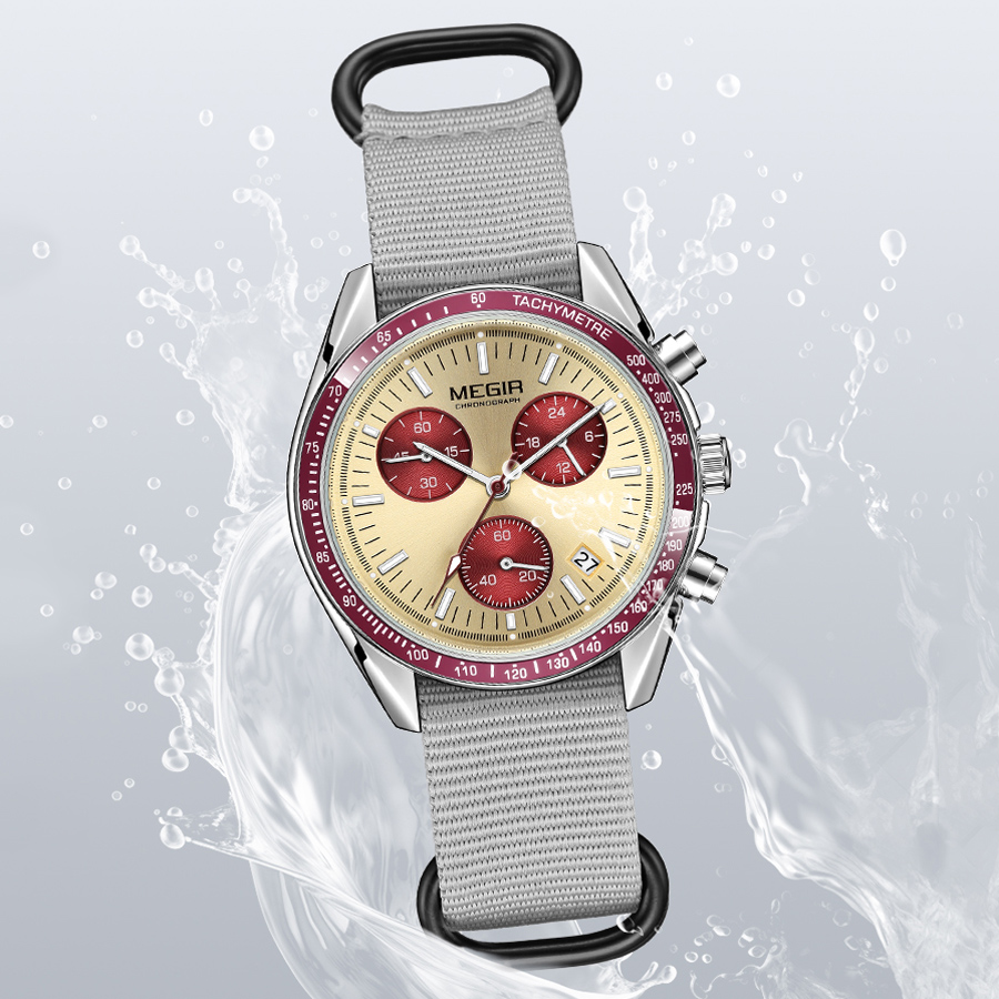 MEGIR New Luxury Men's Watches - огляд і ціна Canvas Strap Watch