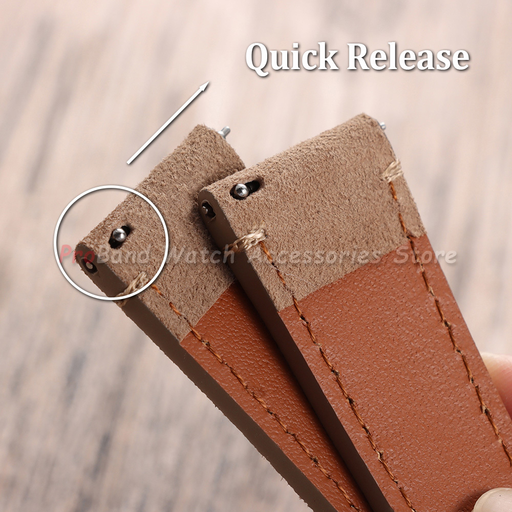 Vintage Suede Leather Strap 20 - огляд і ціна Suede Strap Watch