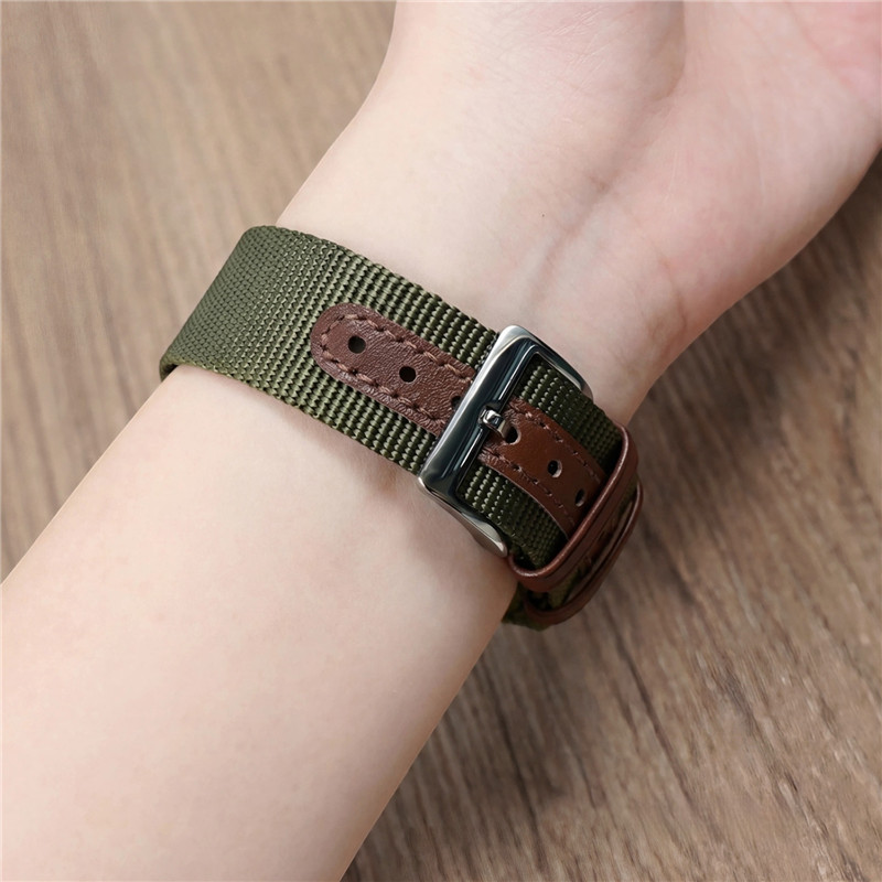 Nylon Ribbed Watch Band 20mm 2 - огляд і ціна Canvas Strap Watch