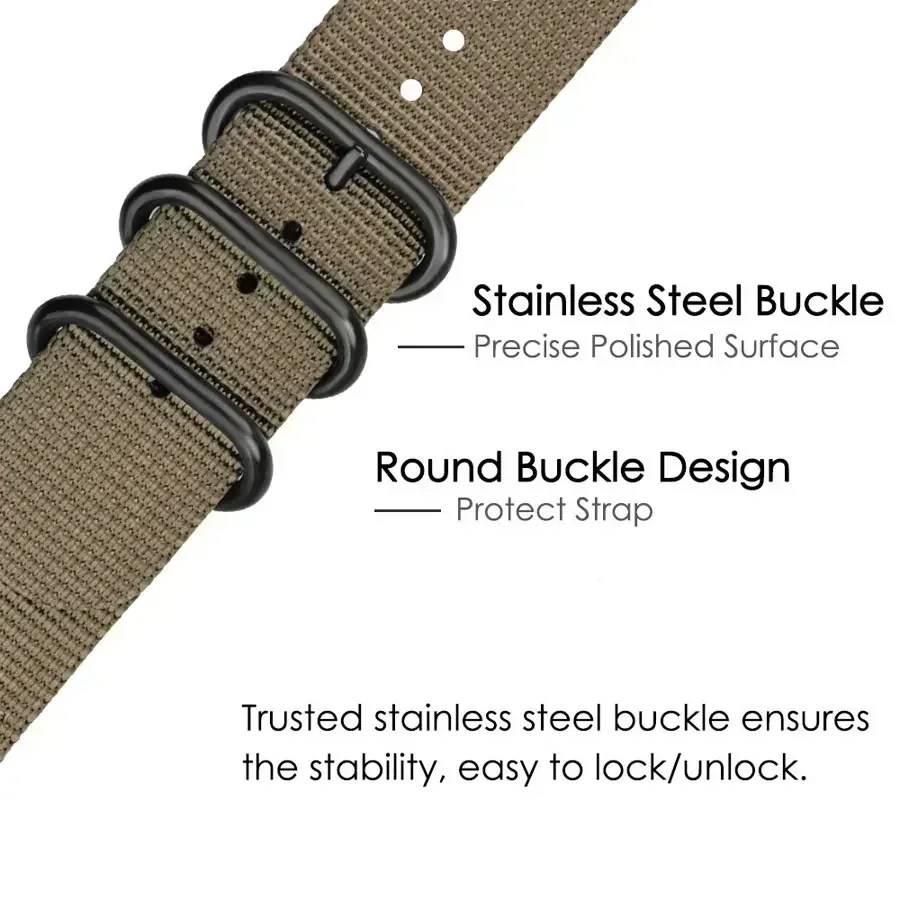 Canvas Nylon Strap for Garmin  - огляд і ціна Canvas Strap Watch