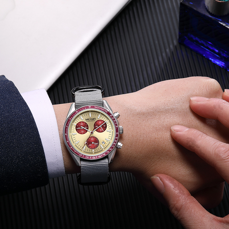 MEGIR 2247 New Luxury Men's Wa - огляд і ціна Canvas Strap Watch