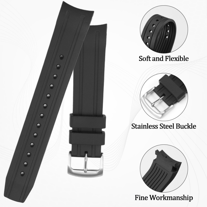 22mm Curved End Silicone Watch - огляд і ціна Citizen Watch Promaster