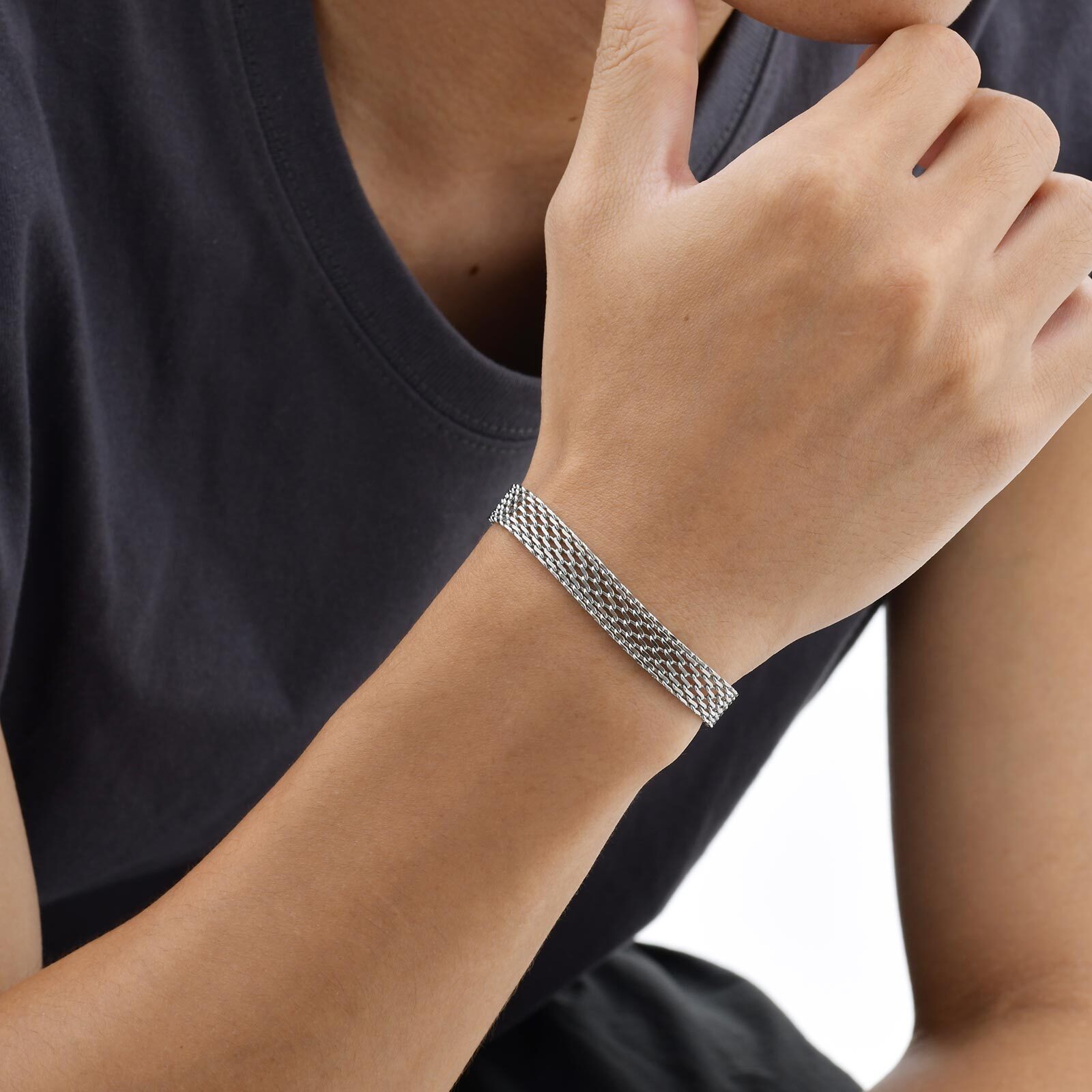 3/8mm Mesh Strap Chain Bracele - огляд і ціна Mesh Strap Metal