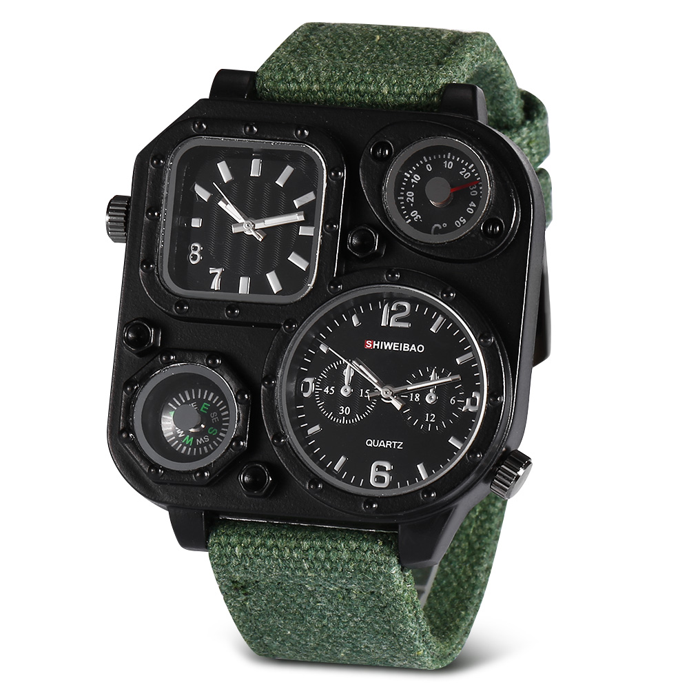 Quartz Mens Watches Top Brand  - огляд і ціна Canvas Strap Watch