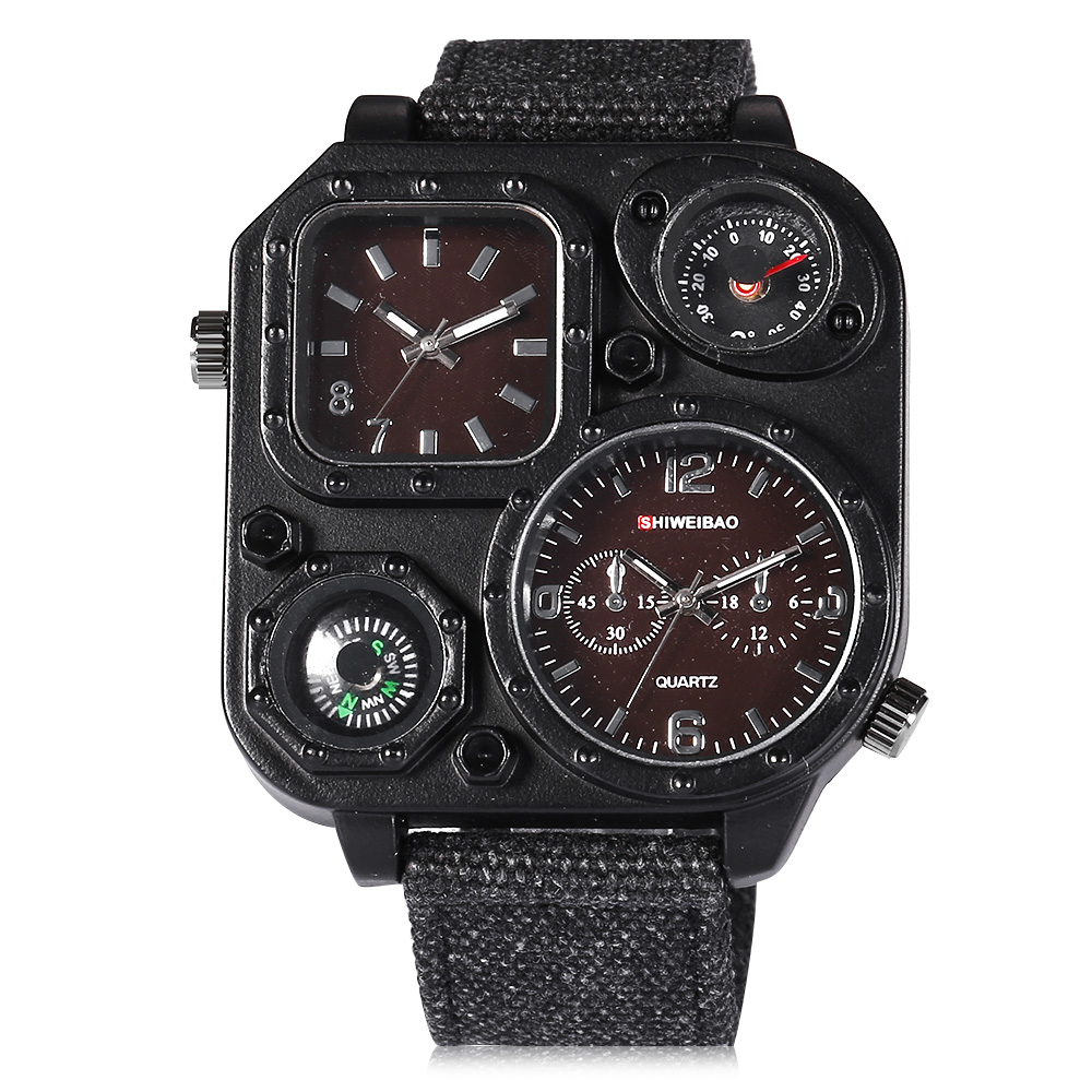 Quartz Mens Watches Top Brand  - огляд і ціна Canvas Strap Watch