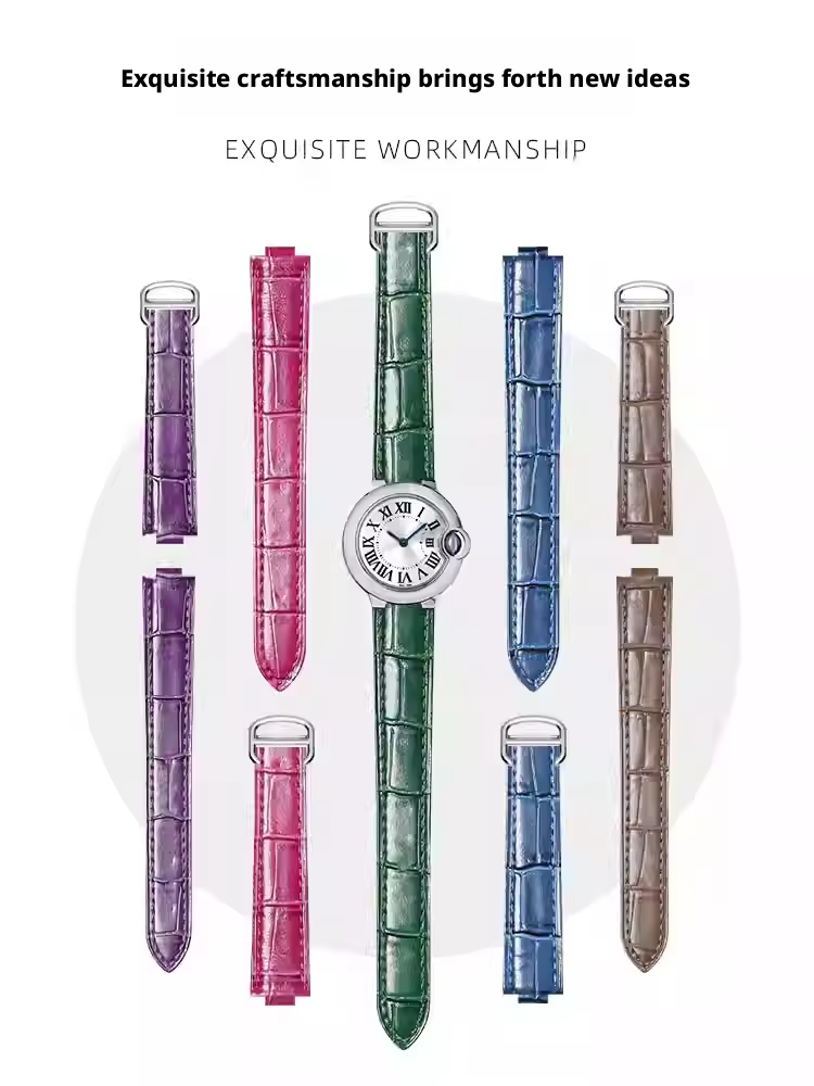 Leather watch strap for Cartie - огляд і ціна Cartier Watch Ballon Bleu