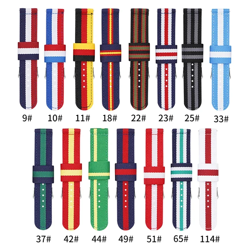 20mm 22mm Woven Nylon Strap fo - огляд і ціна Canvas Strap Watch