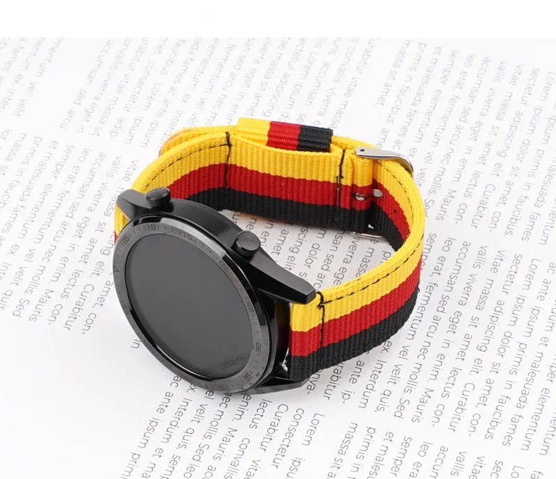 20mm 22mm Woven Nylon Strap fo - огляд і ціна Canvas Strap Watch