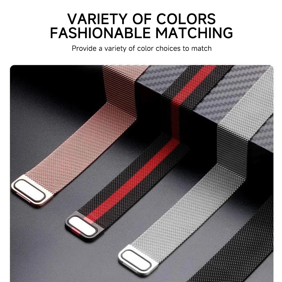 Metal Strap For Fitbit Versa 4 - огляд і ціна Milanese Loop Magnetic