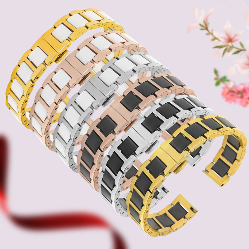 Stainless steel + ceramic brac - огляд і ціна Butterfly Clasp Deployant
