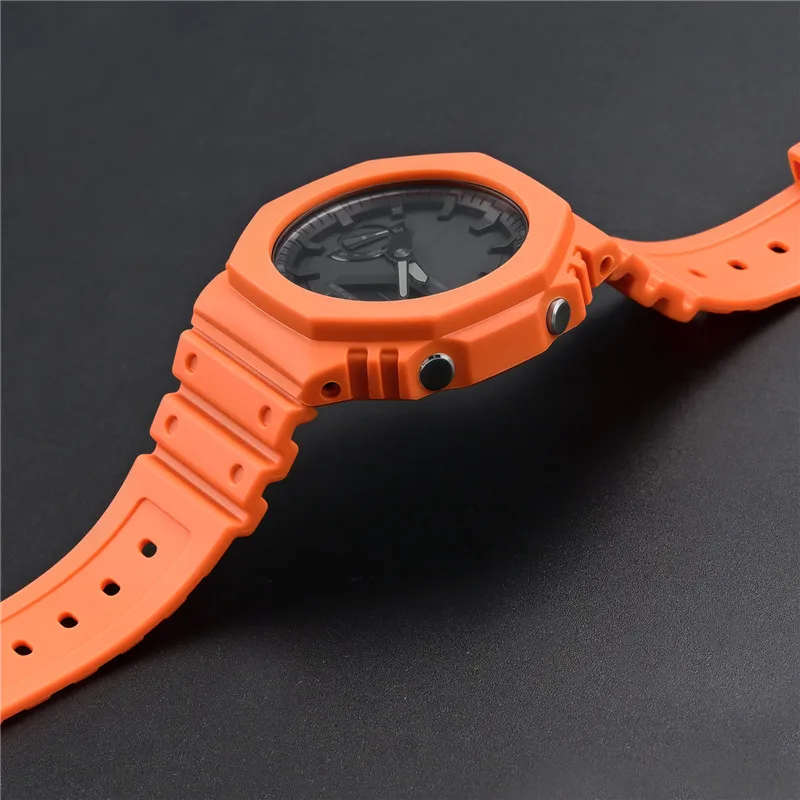 Rubber Watch Strap Case Bezel  - огляд і ціна Casio Watch G-Shock Ga-2100
