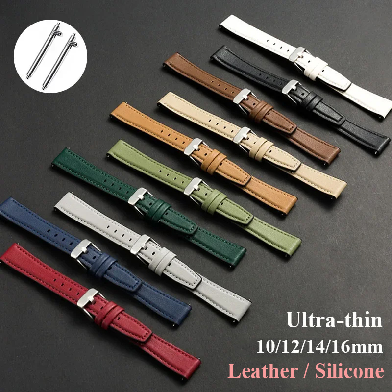 Ultra-thin Leather Watch Band  - огляд і ціна Suede Strap Watch