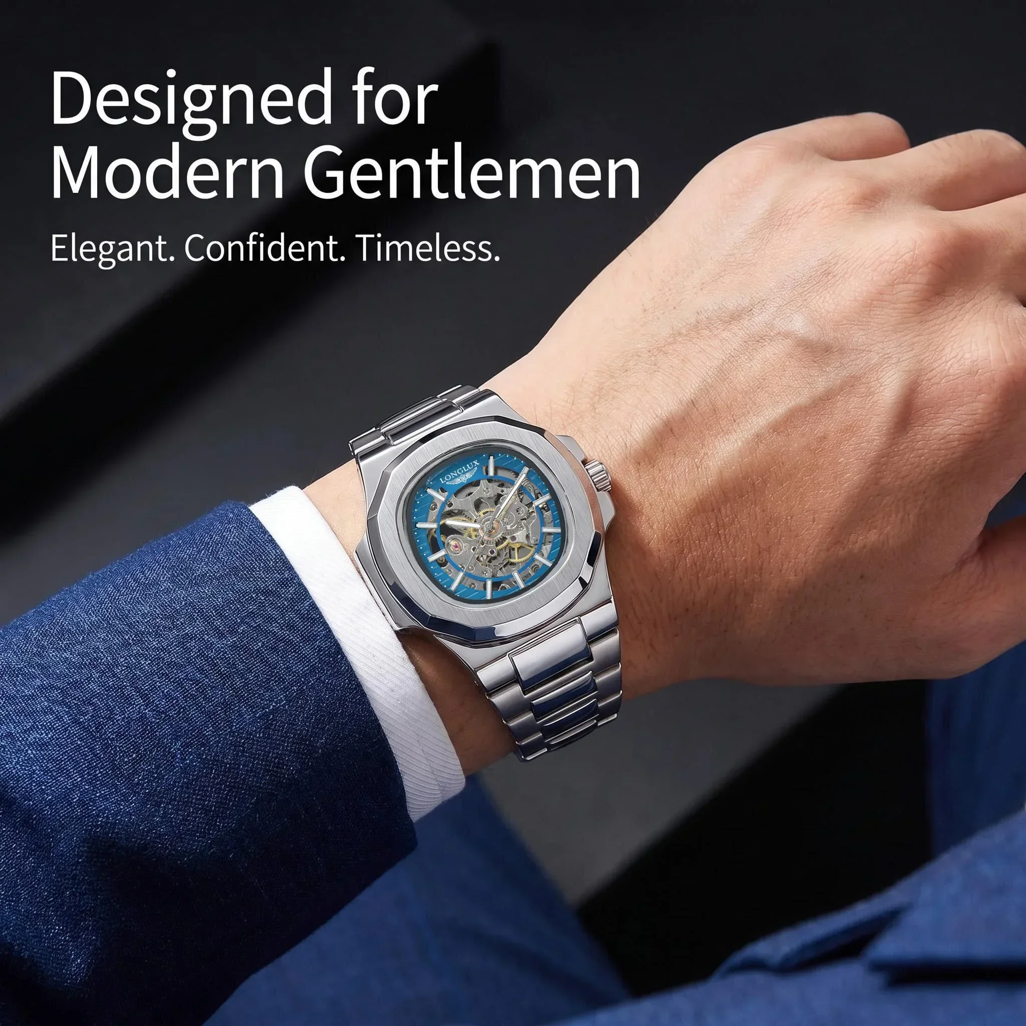 LONGLUX Men Automatic Mechanic - огляд і ціна Seiko Watch 5 Sports